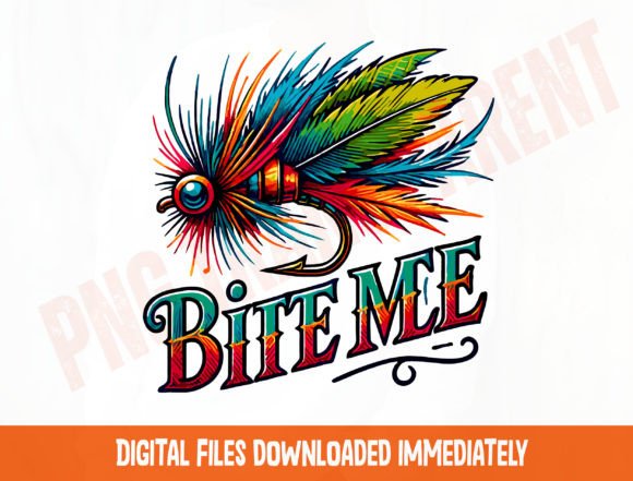 Bite Me PNG: A Quirky Fishing Lure Design for Creative Projects