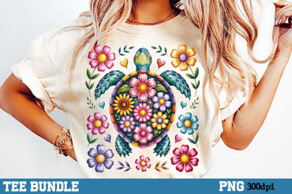 Boho Sea Turtle Png: Sublimation Design for Creative Projects