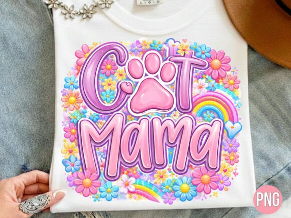 Cat Mama Paw Print Design PNG: A Versatile Asset