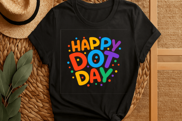 Celebrate Creativity with Happy Dot Day T-Shirt Design Sublimation