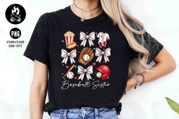 Celebrate Game Day with the Baseball Sister PNG Sublimation Design