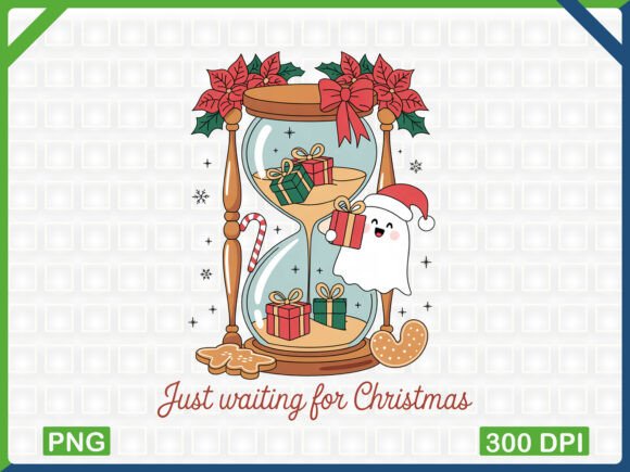 Christmas Ghost Hourglass PNG Design: A Timeless Visual Asset