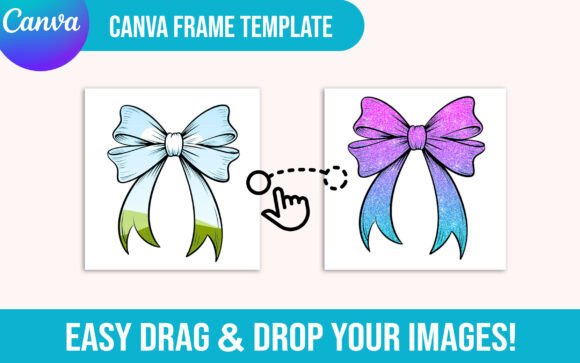 Elevate Your Designs with Coquette Bow Canva Frames
