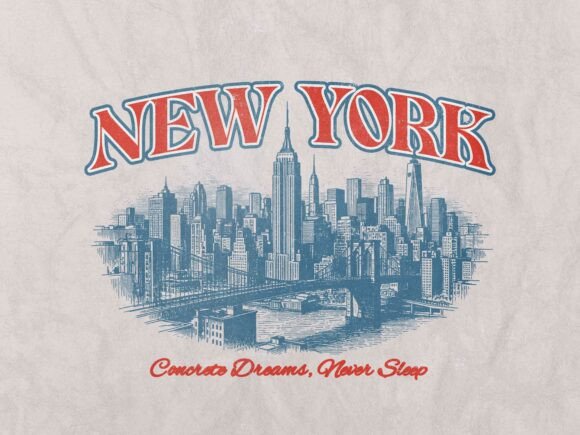 Newyork Vintage Retro Tshirt Design: A Timeless Asset