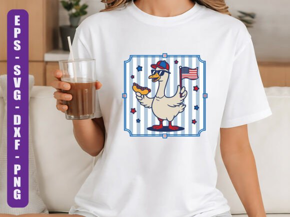 Patriotic Goose July 4th Design: A Creative Asset for Modern Branding