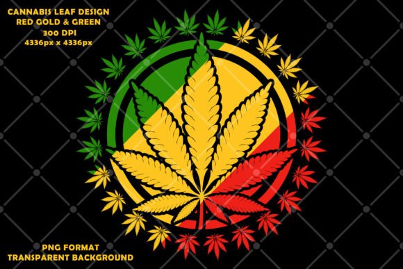 Rasta Colors Cannabis Leaf Design: A Bold Visual Asset