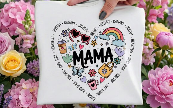 Retro Mothers Day Love T-shirt Design: A Vintage Visual Asset