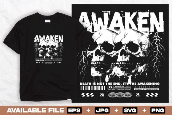 Skull Grunge Urban Streetwear Design: A Bold Visual Identity