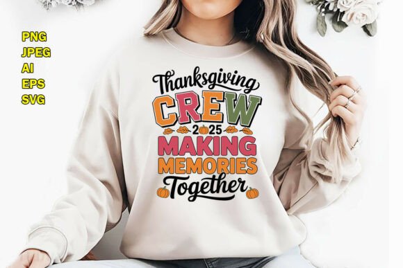 Thanksgiving Crew 2025 T-Shirt Design: Festive Branding